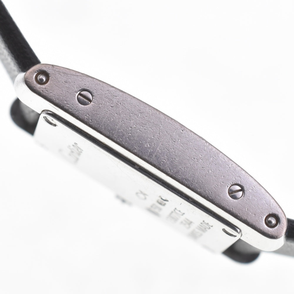 CARTIER Tank Allongee WJ2003W3 Lug Diamond Bezel Silver Dial Quartz Ladies
 Watch R#141553