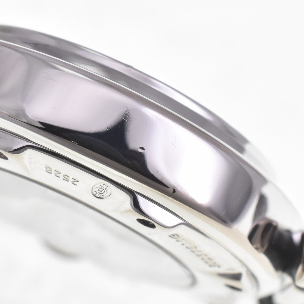 CARTIER Pasha 32 2528 8P Diamond Date K18WG Leather Silver Dial Automatic Ladies
 Watch D#141559