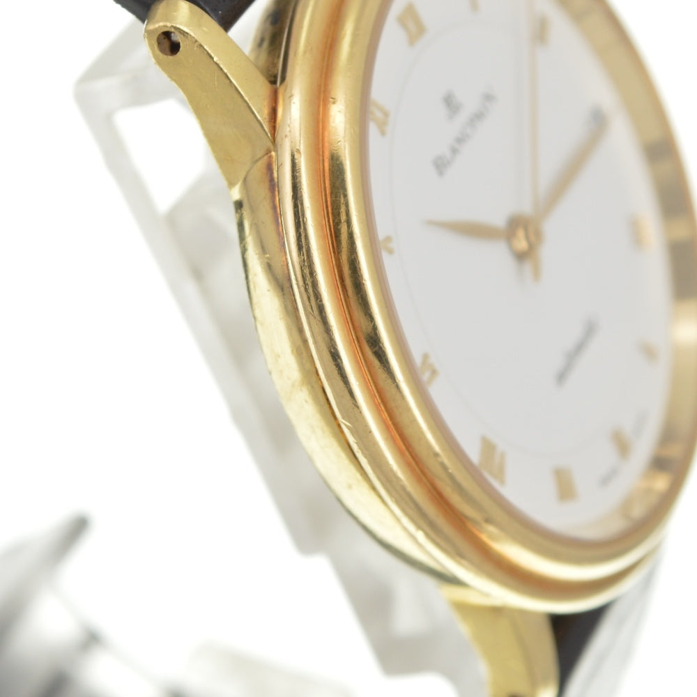 Blancpain Villeret Extra Slim Date 1151-1418 K18YG leather white Dial Automatic Men's
 Watch R#141563