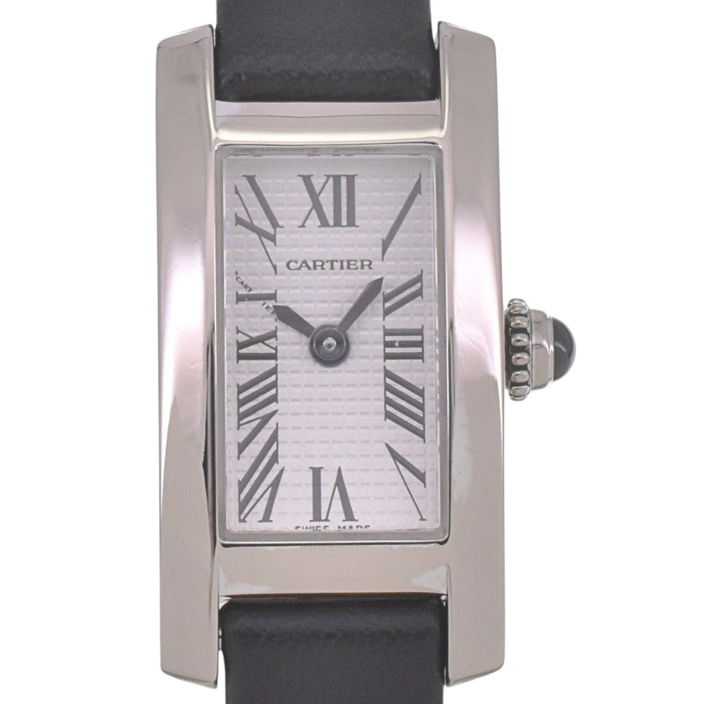 CARTIER Raniere Tank Alonge W15364W3 Silver Dial Quartz Ladies
 Watch D#141569
