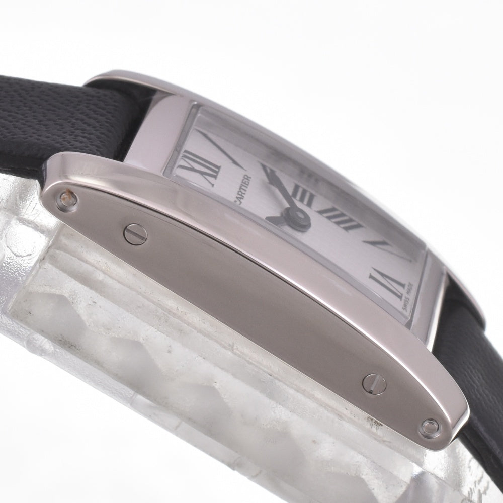 CARTIER Raniere Tank Alonge W15364W3 Silver Dial Quartz Ladies
 Watch D#141569