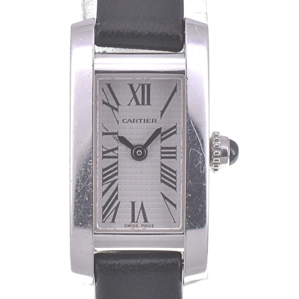 CARTIER Raniere Tank Alonge W15364W3 Silver Dial Quartz Ladies
 Watch R#141570