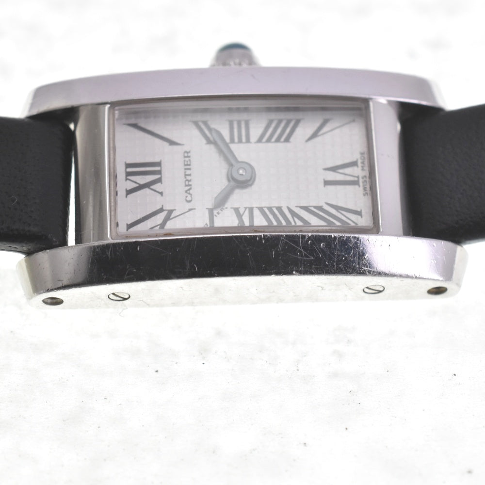 CARTIER Raniere Tank Alonge W15364W3 Silver Dial Quartz Ladies
 Watch R#141570