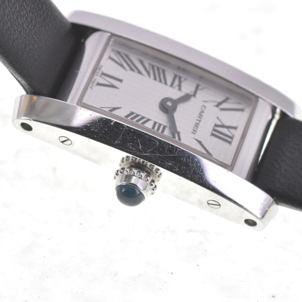 CARTIER Raniere Tank Alonge W15364W3 Silver Dial Quartz Ladies
 Watch R#141570