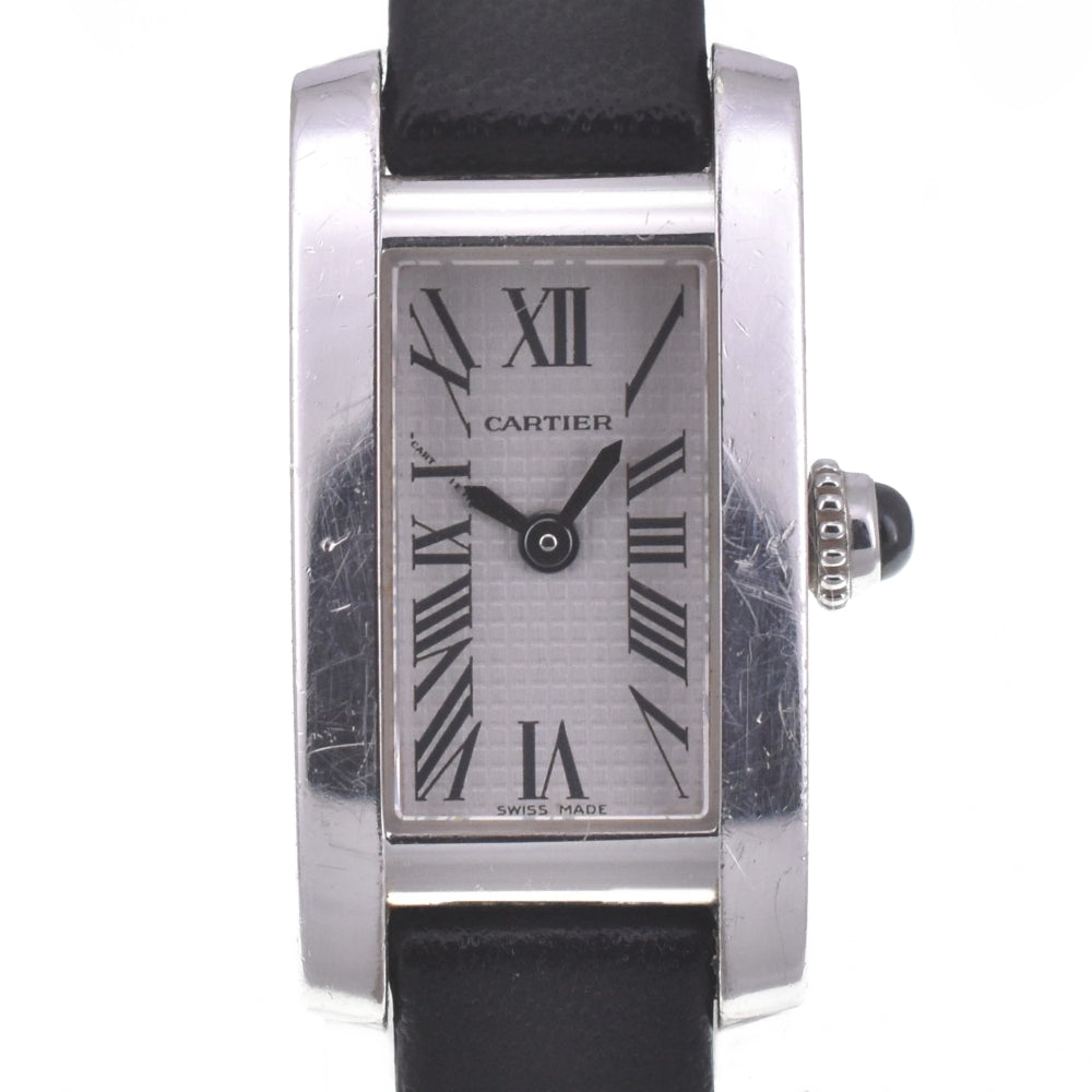 CARTIER Raniere Tank Alonge W15364W4 Silver Dial Quartz Ladies
 Watch R#141572