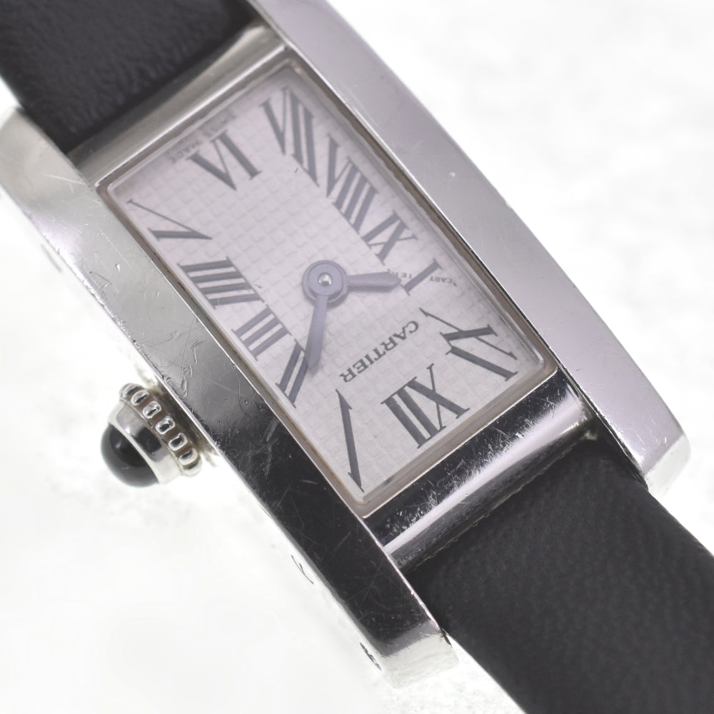 CARTIER Raniere Tank Alonge W15364W4 Silver Dial Quartz Ladies
 Watch R#141572