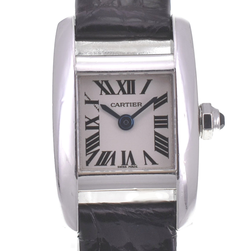 CARTIER Tan Kissim W650029H K18WG Silver Dial Quartz Ladies
 Watch R#141574