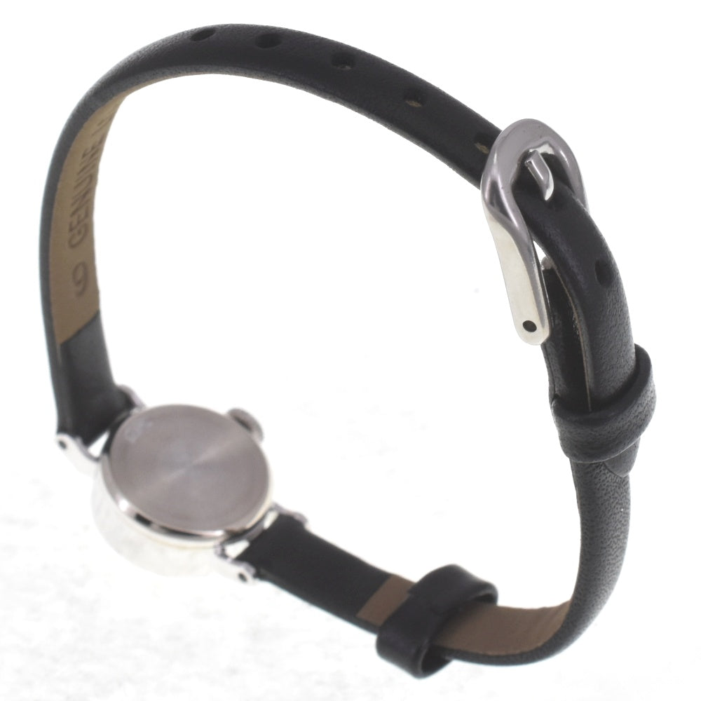 ROLEX Precision vintage Cut glass K14WG/Leather Cal.1401 Silver Dial Hand Winding Ladies
 Watch D#141576