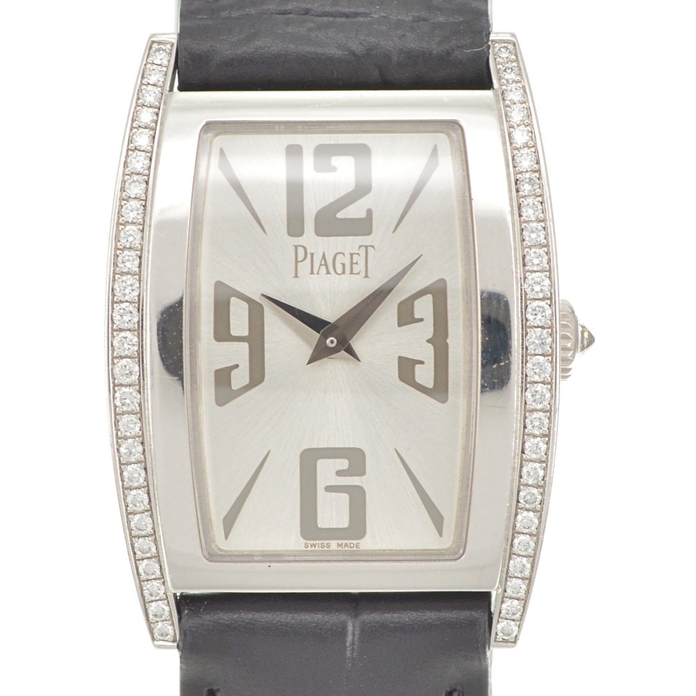 PIAGET Limelight P10814 K18WG side diamond Silver Dial Quartz Ladies
 Watch R#141577