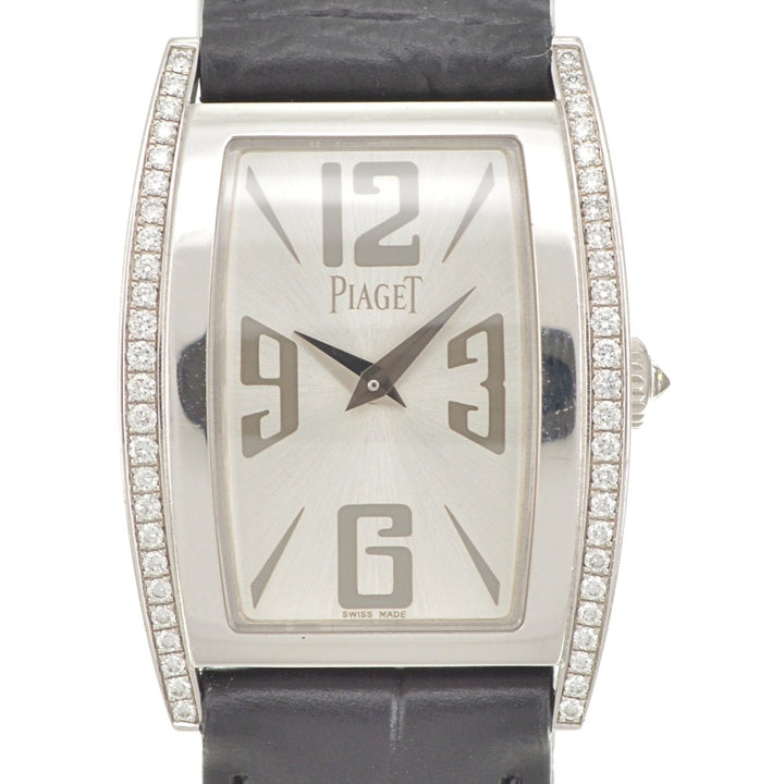 PIAGET Limelight P10814 K18WG side diamond Silver Dial Quartz Ladies
 Watch R#141577