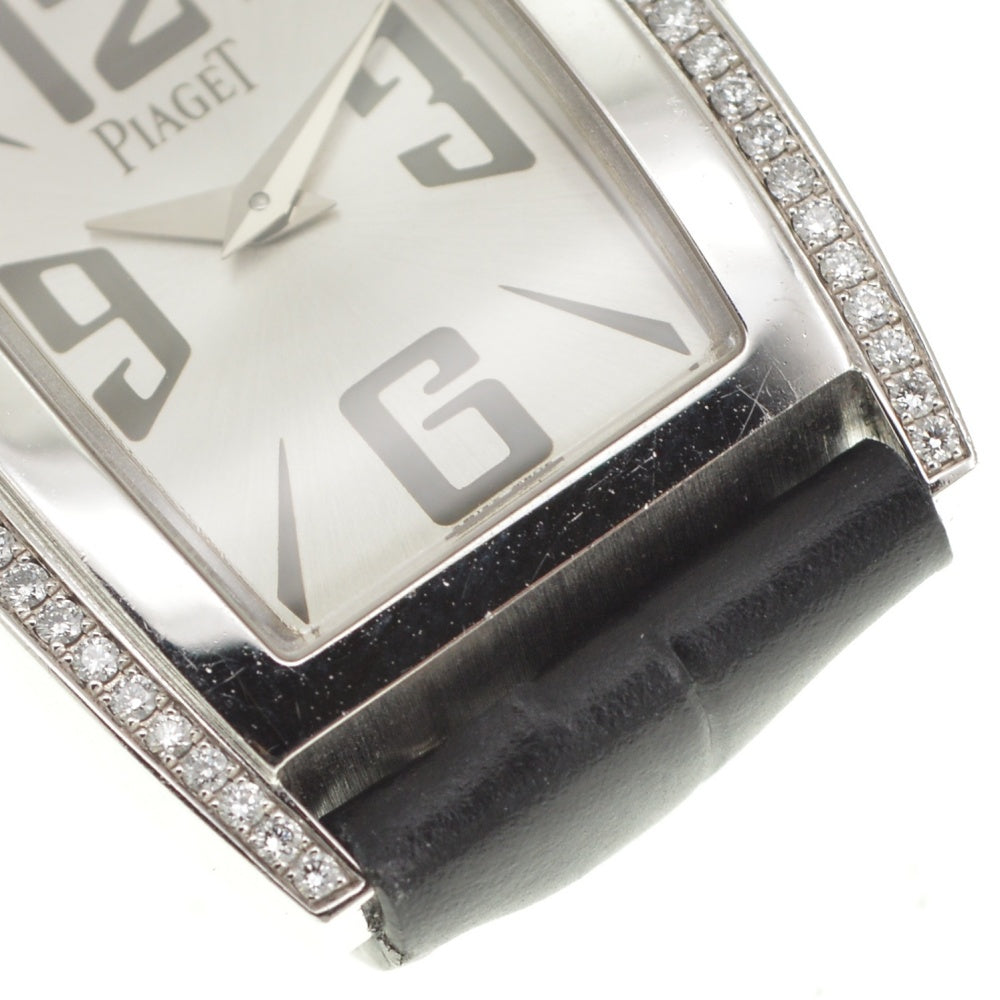 PIAGET Limelight P10814 K18WG side diamond Silver Dial Quartz Ladies
 Watch R#141577