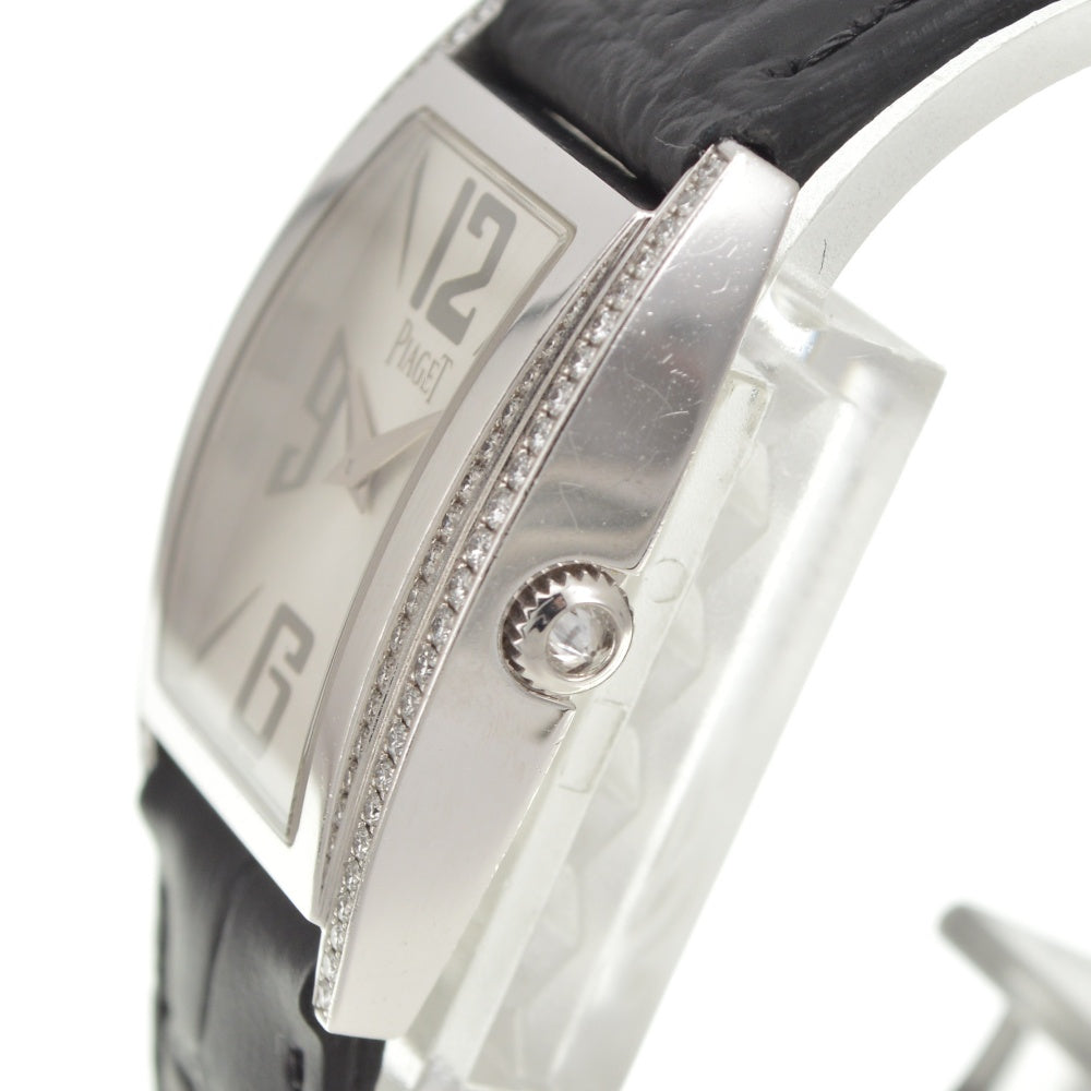 PIAGET Limelight P10814 K18WG side diamond Silver Dial Quartz Ladies
 Watch R#141577