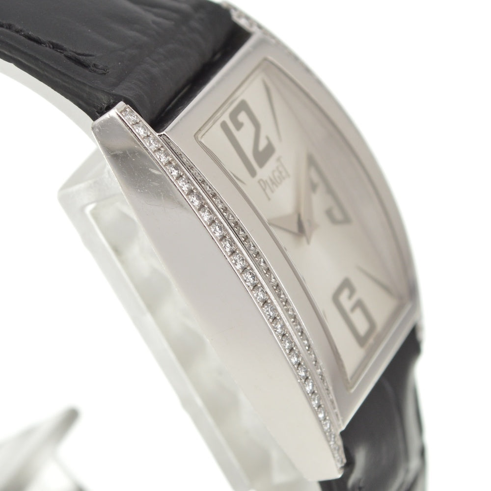 PIAGET Limelight P10814 K18WG side diamond Silver Dial Quartz Ladies
 Watch R#141577