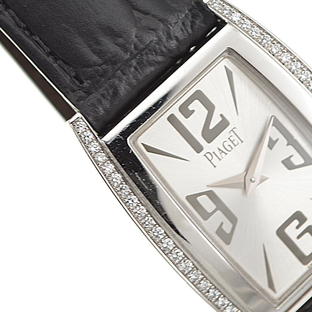 PIAGET Limelight P10814 K18WG side diamond Silver Dial Quartz Ladies
 Watch R#141577