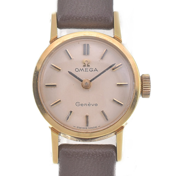 OMEGA Geneva 511.238 vintage Cal.484 Silver Dial Hand Winding Ladies
 Watch C#141582