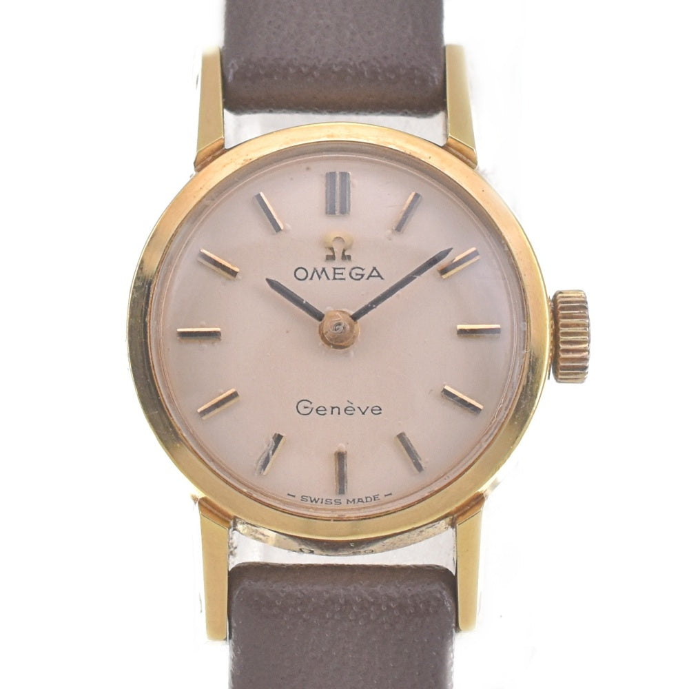 OMEGA Geneva 511.238 vintage Cal.484 Silver Dial Hand Winding Ladies
 Watch C#141582