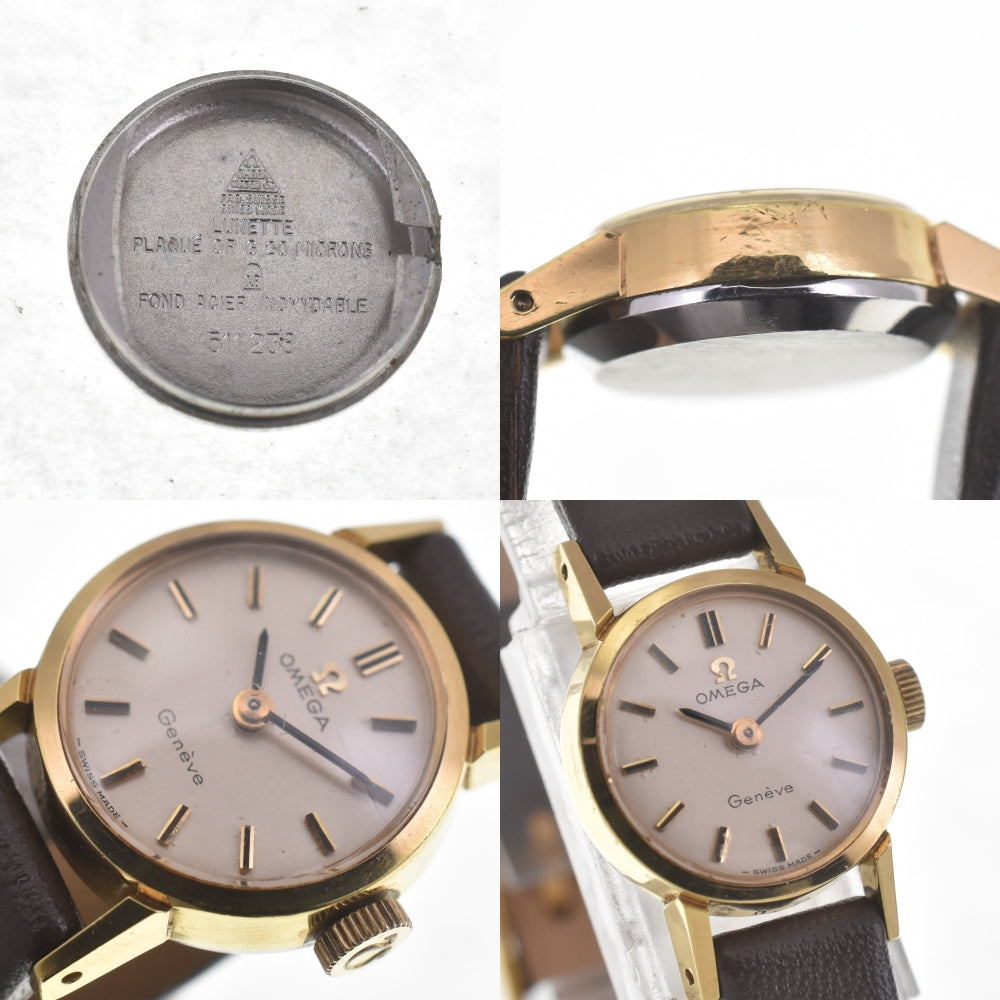 OMEGA Geneva 511.238 vintage Cal.484 Silver Dial Hand Winding Ladies
 Watch C#141582