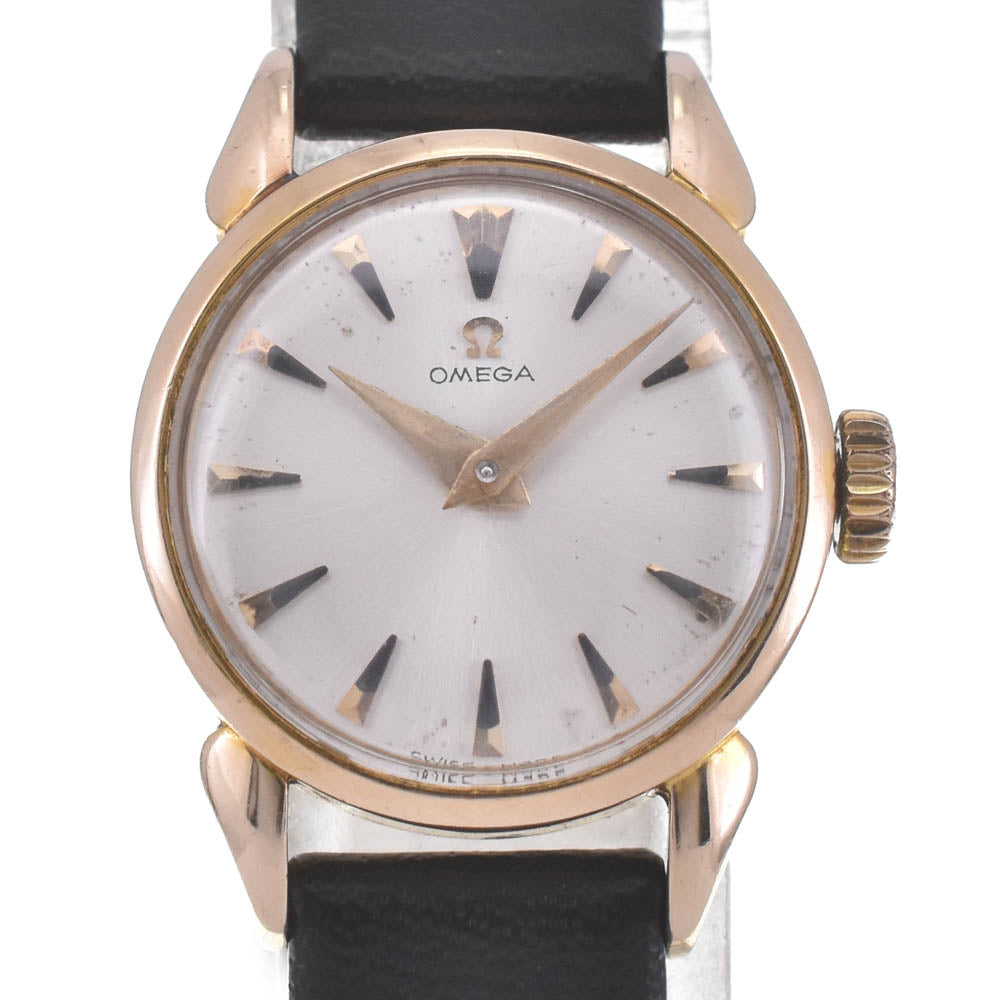 OMEGA 2443-35 vintage Cal.244 Silver Dial Hand Winding Ladies
 Watch C#141584