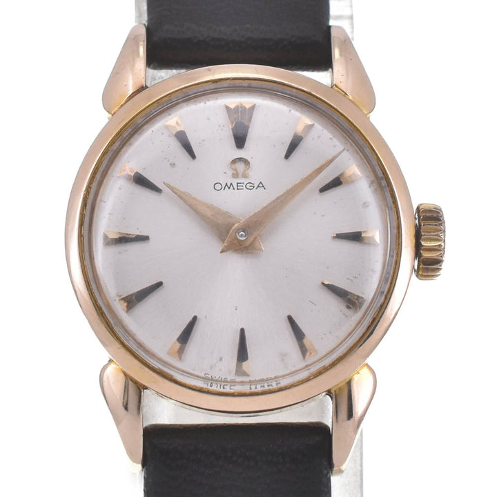 OMEGA 2443-35 vintage Cal.244 Silver Dial Hand Winding Ladies
 Watch C#141584