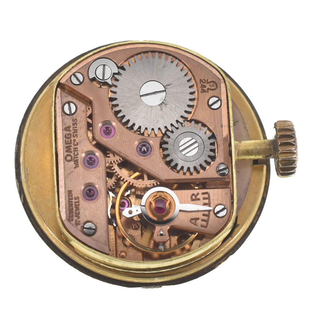 OMEGA 2443-35 vintage Cal.244 Silver Dial Hand Winding Ladies
 Watch C#141584