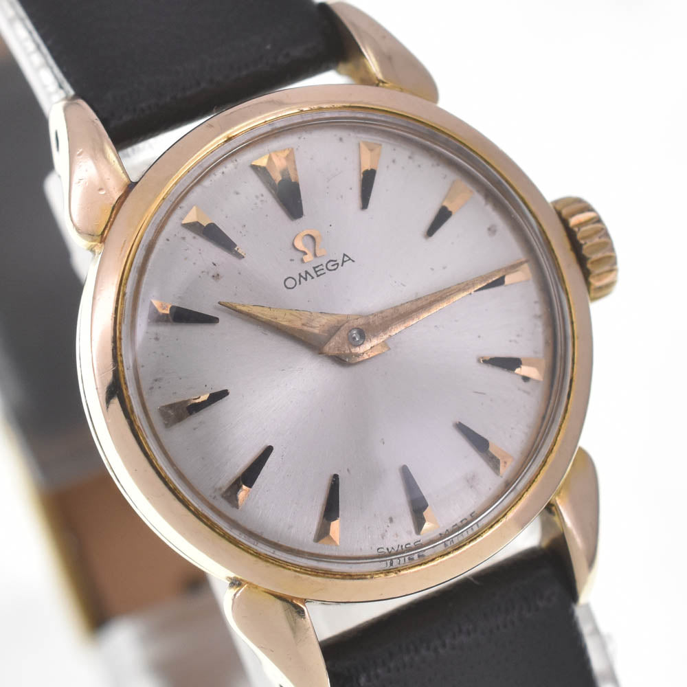 OMEGA 2443-35 vintage Cal.244 Silver Dial Hand Winding Ladies
 Watch C#141584