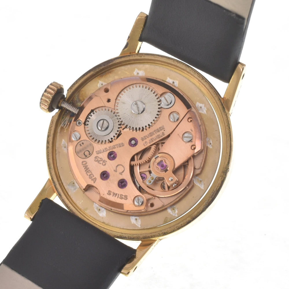 OMEGA De Ville vintage Cal.625 Gold Plated / Leather gold Dial Hand Winding Ladies
 Watch D#141585