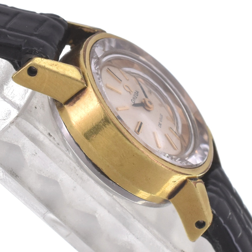 OMEGA De Ville 511.166 vintage Cut Glass Cal.485 Silver Dial Hand Winding Ladies
 Watch E#141587