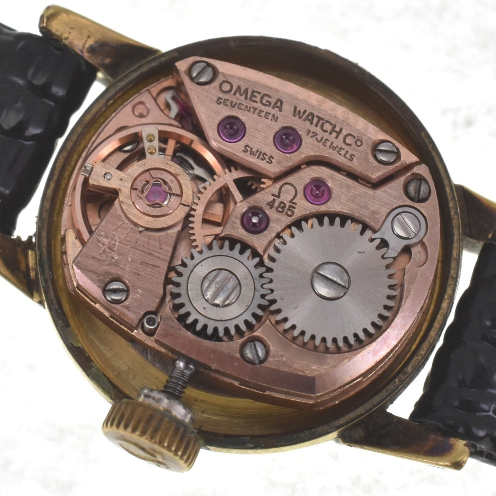 OMEGA De Ville 511.166 vintage Cut Glass Cal.485 Silver Dial Hand Winding Ladies
 Watch E#141587