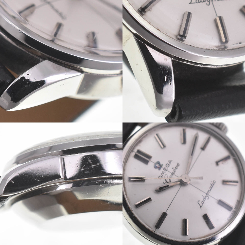 OMEGA Geneve Ladymatic Double Name 2978-62SC vintage Cal.455 Silver Dial Automatic Ladies
 Watch C#141595