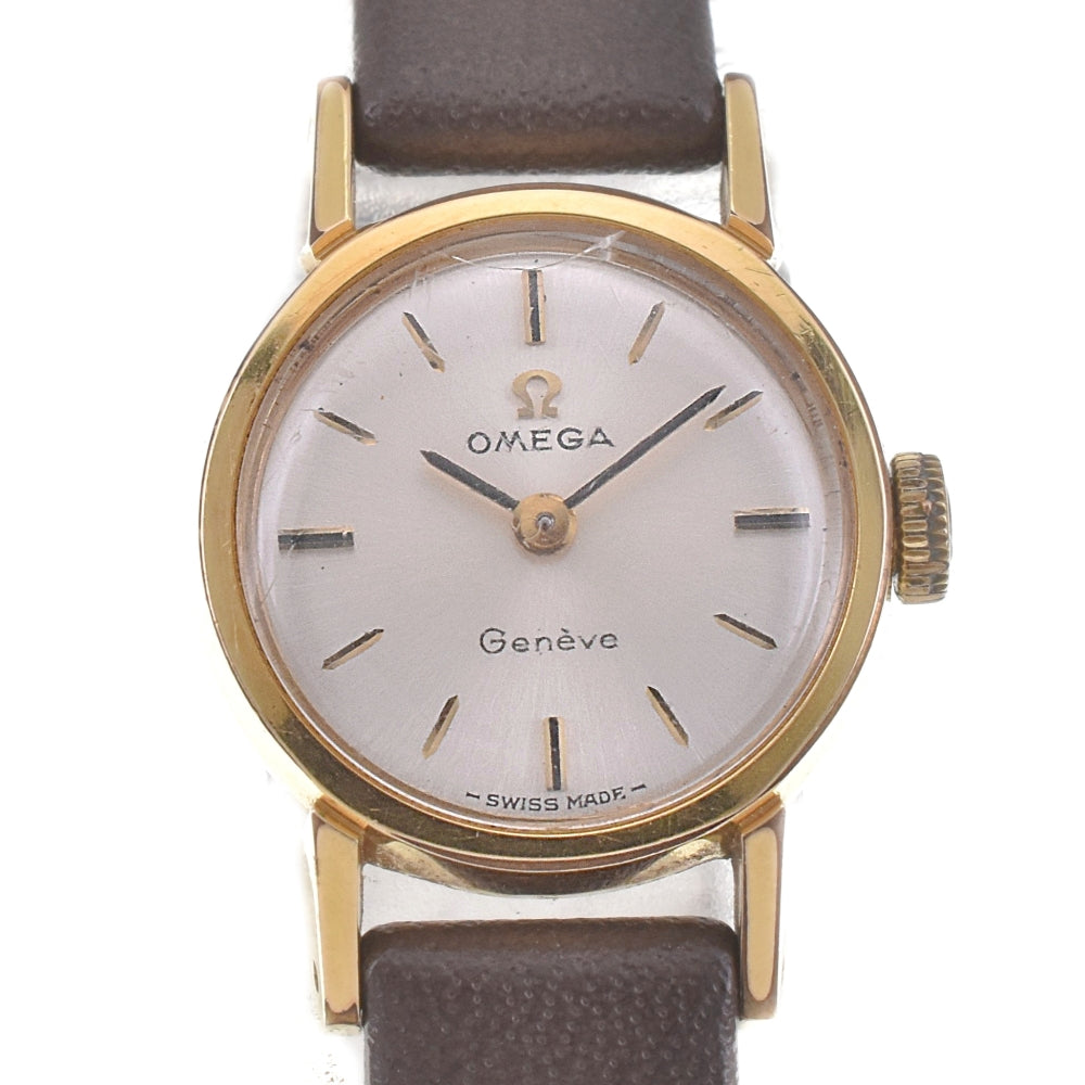 OMEGA Geneva 511.238 vintage Cal.484 Silver Dial Hand Winding Ladies
 Watch D#141598