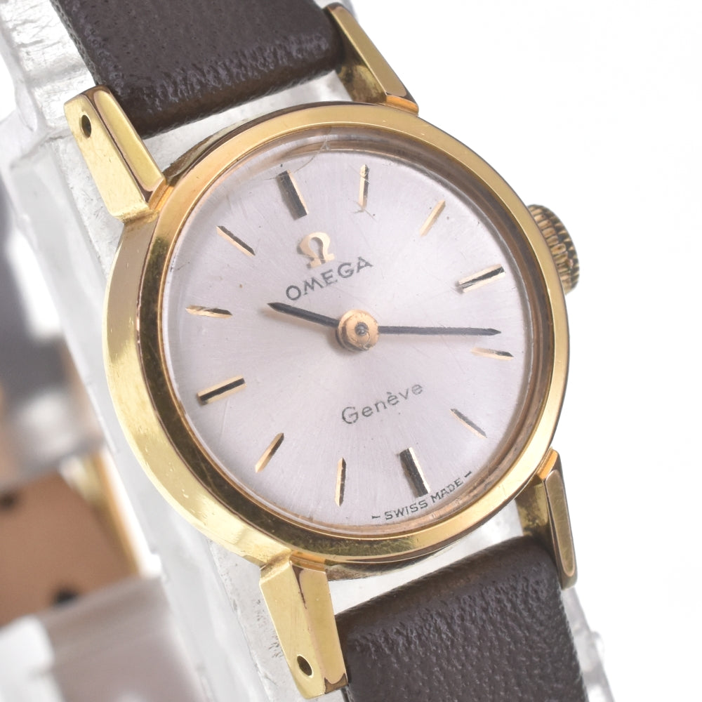OMEGA Geneva 511.238 vintage Cal.484 Silver Dial Hand Winding Ladies
 Watch D#141598