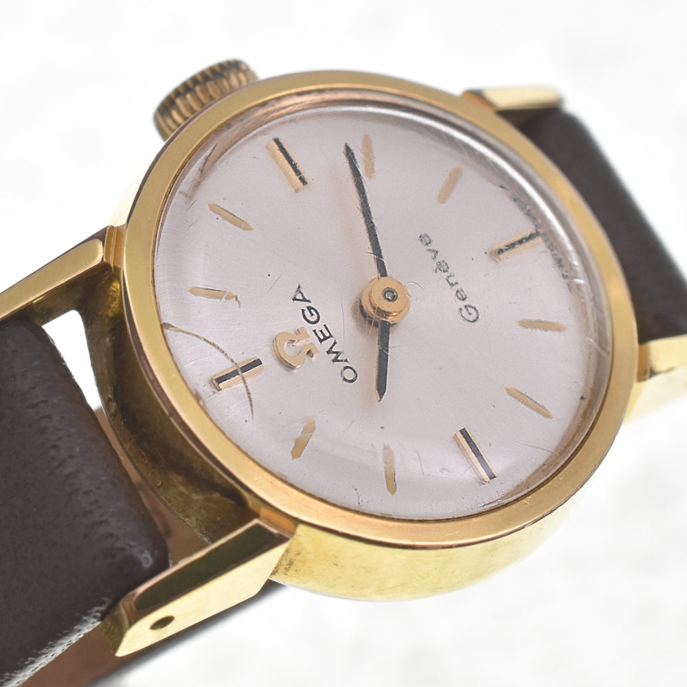 OMEGA Geneva 511.238 vintage Cal.484 Silver Dial Hand Winding Ladies
 Watch D#141598