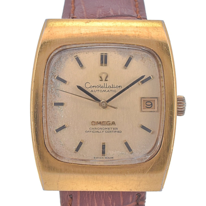 OMEGA Constellation vintage Date chronometer gold Dial Automatic Men's
 Watch C#141601