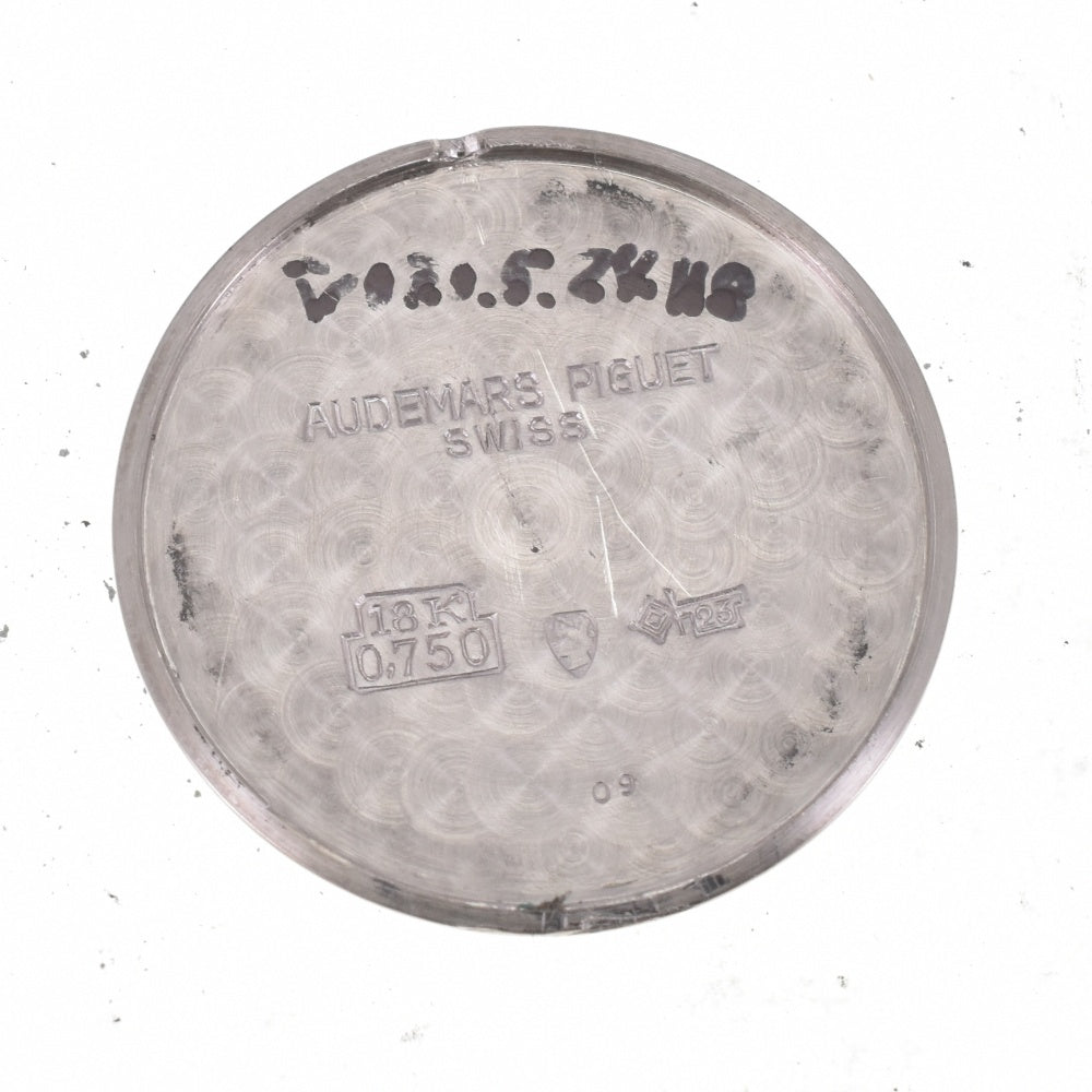 AUDEMARS PIGUET vintage K18WG / Leather Cal.2003 Silver Dial Hand Winding Ladies
 Watch K#141650