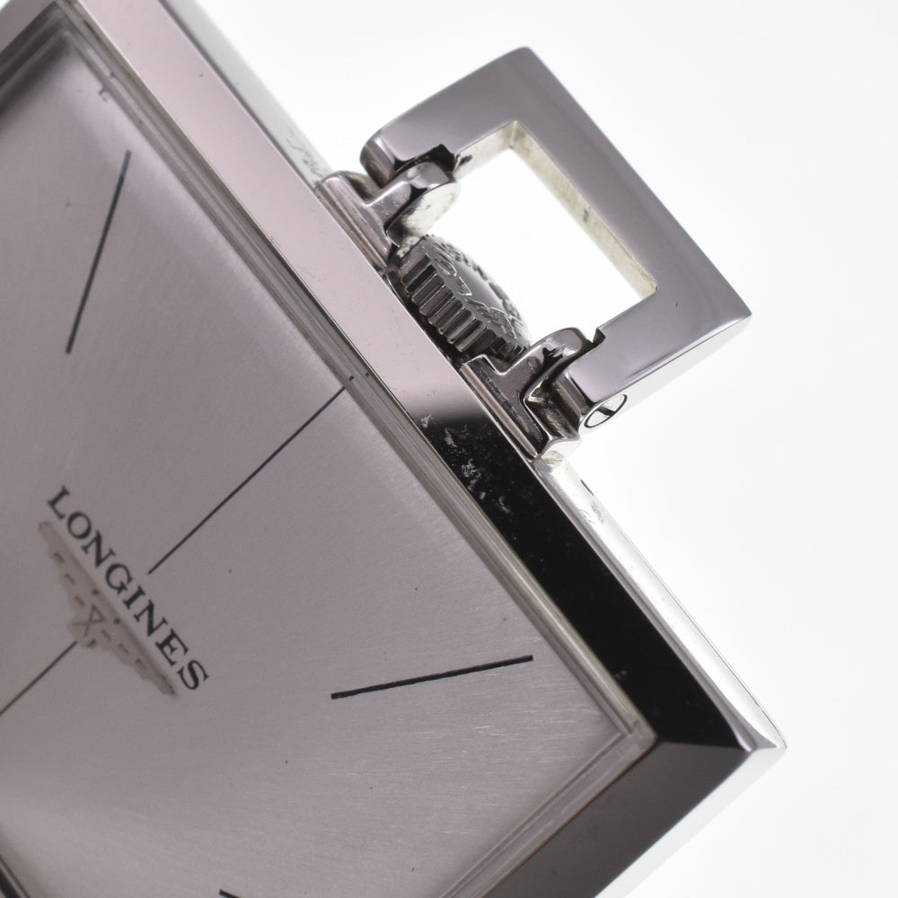 LONGINES Square 7711.5 vintage Cal.428 Silver Dial Hand Winding Unisex
 Pocket watch H#141656