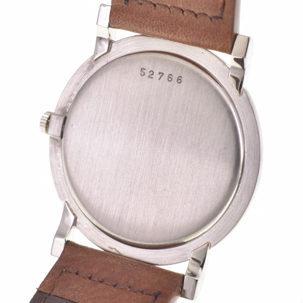 AUDEMARS PIGUET vintage K18WG / Leather Cal.2003 Silver Dial Hand Winding Men's
 Watch K#141657