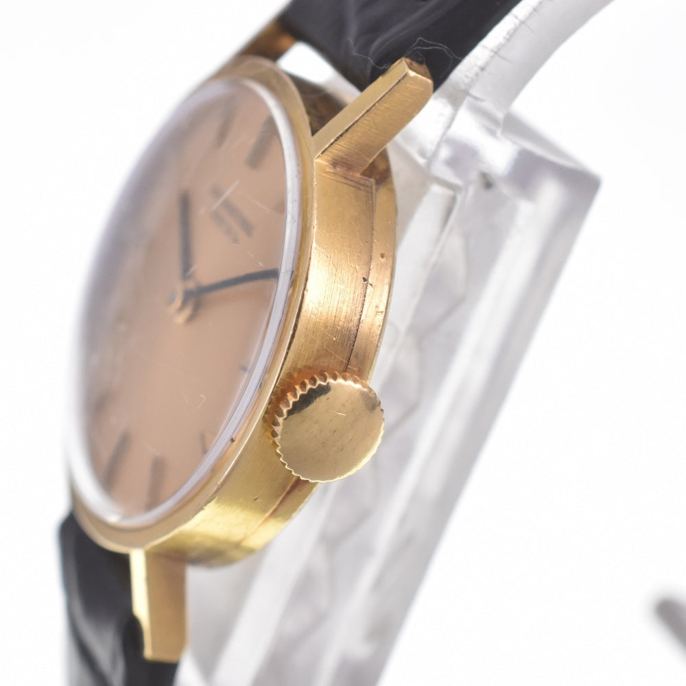 IWC SCHAFFHAUSEN vintage K18YG/Leather Cal.41 gold Dial Hand Winding Ladies
 Watch R#141660