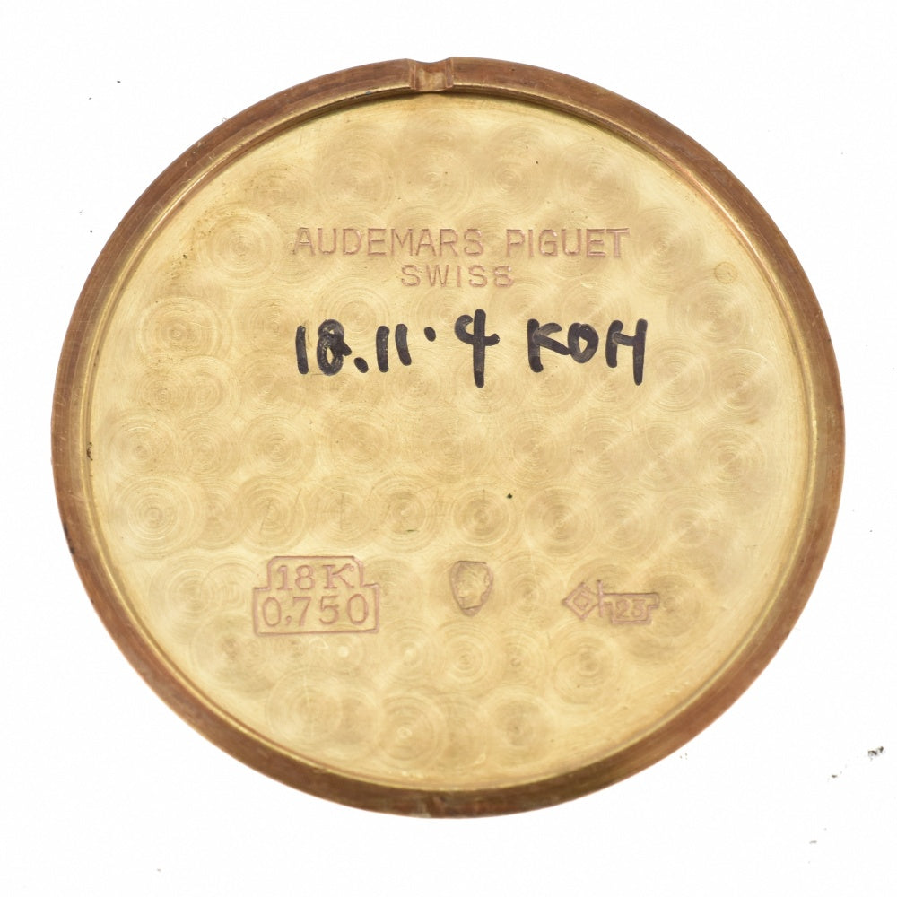 AUDEMARS PIGUET vintage K18YG/Leather Cal.2003 Silver Dial Hand Winding Men's
 Watch O#141668