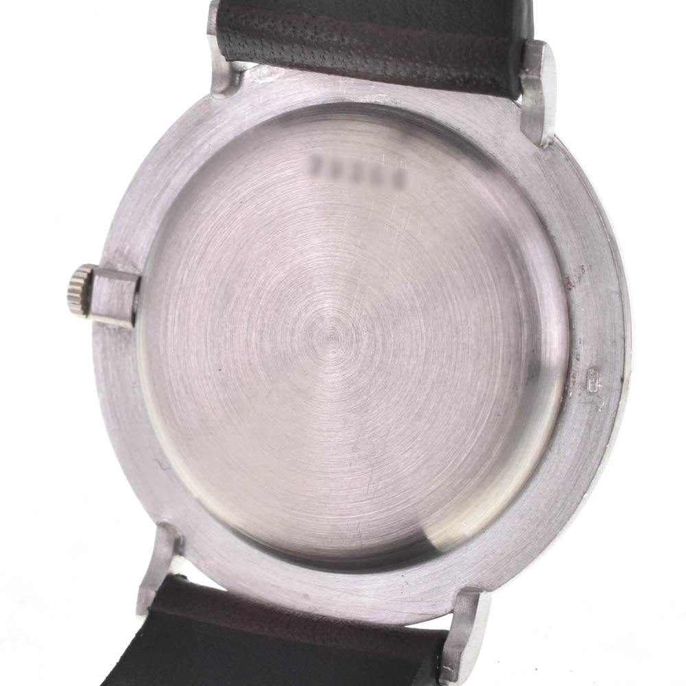 AUDEMARS PIGUET vintage K18WG / leather Silver Dial Hand Winding Men's
 Watch H#141671