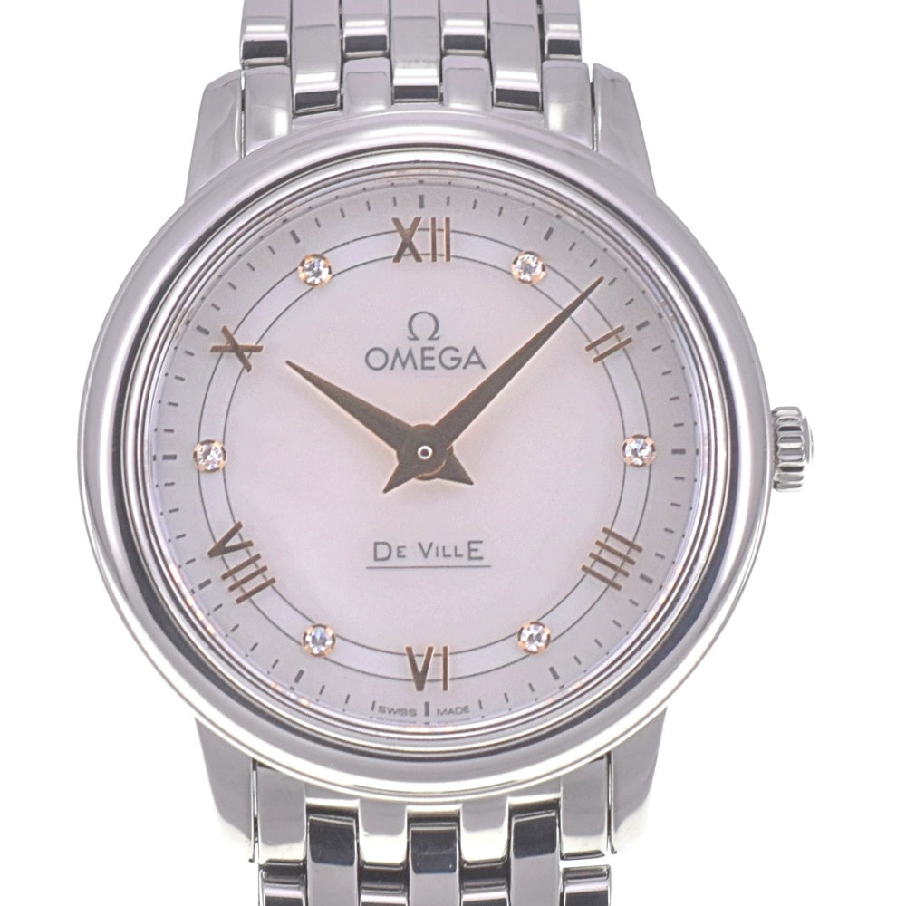with paper OMEGA De Ville Prestige 424.10.27.60.55.001 6P diamond White shell Dial Quartz Ladies
 Watch A#141695