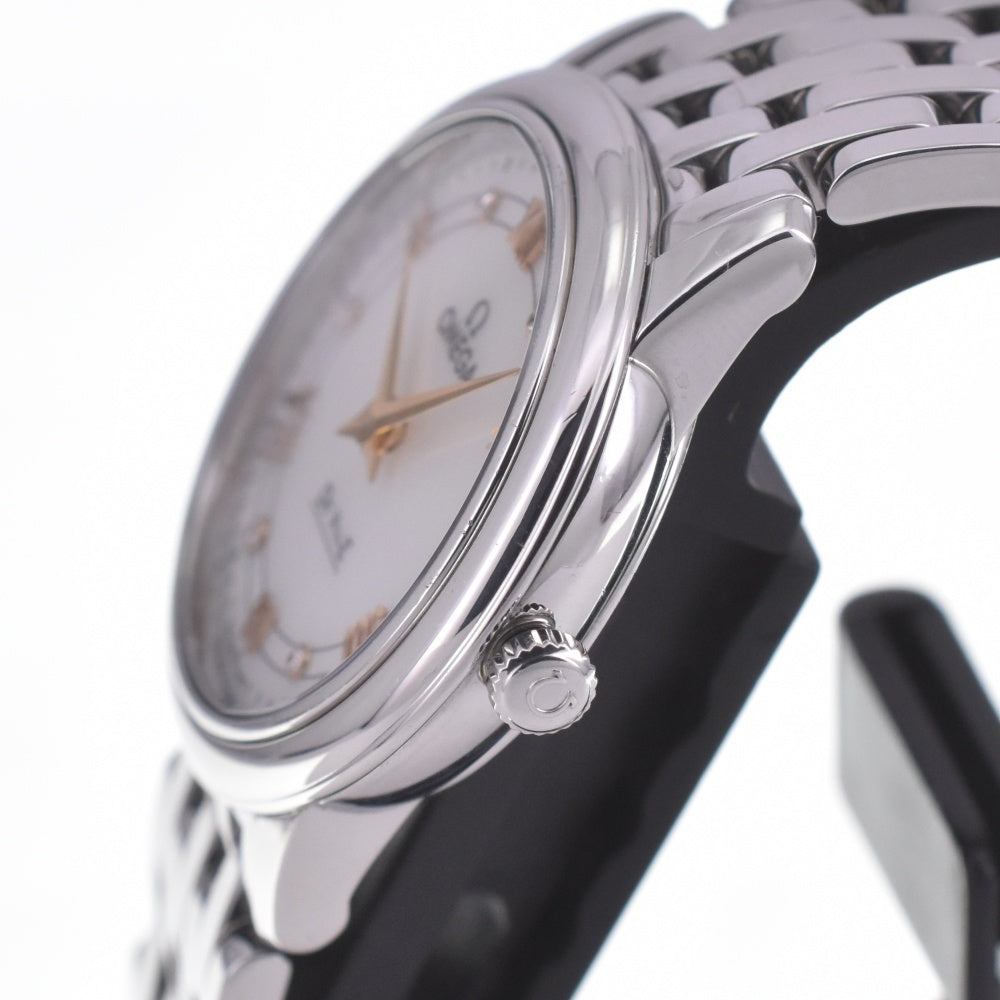with paper OMEGA De Ville Prestige 424.10.27.60.55.001 6P diamond White shell Dial Quartz Ladies
 Watch A#141695