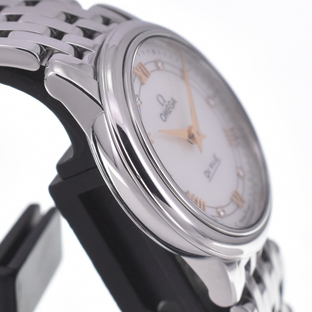 with paper OMEGA De Ville Prestige 424.10.27.60.55.001 6P diamond White shell Dial Quartz Ladies
 Watch A#141695