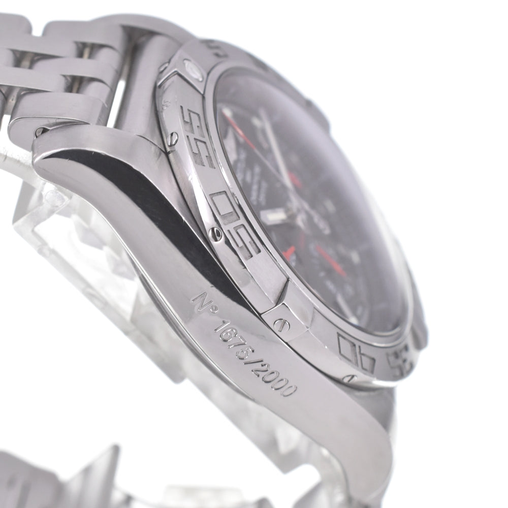 with paper BREITLING Windrider Chronomat 01 Limited AB0111 2000 limited black Dial Automatic Men's
 Watch A#141701