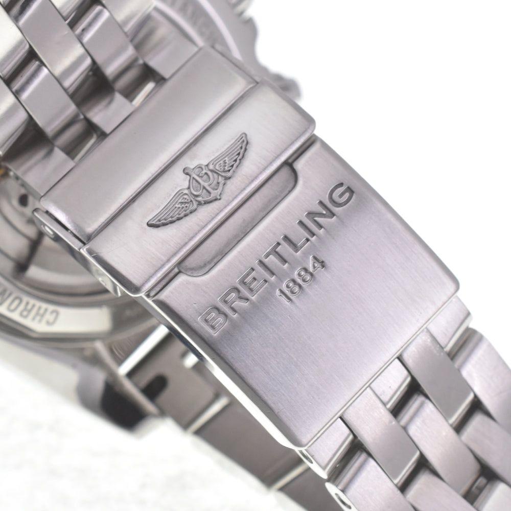 with paper BREITLING Windrider Chronomat 01 Limited AB0111 2000 limited black Dial Automatic Men's
 Watch A#141701