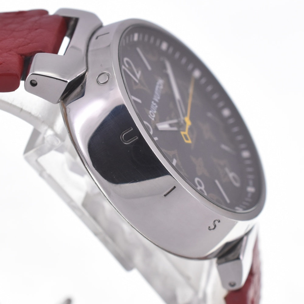 with paper LOUIS VUITTON Tambour QA072 Monogram brown (monogram) Dial Quartz Men's
 Watch A#141705