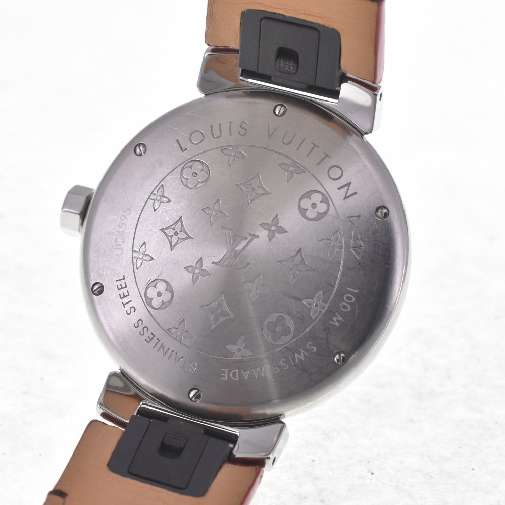 with paper LOUIS VUITTON Tambour QA072 Monogram brown (monogram) Dial Quartz Men's
 Watch A#141705