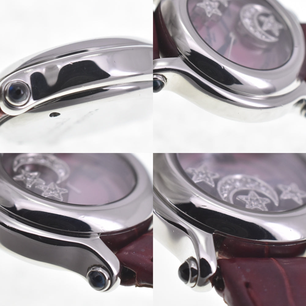 with paper Chopard Happy sports 27/8245-23 Moon star diamond Pink shell Dial Quartz Ladies
 Watch A#141707