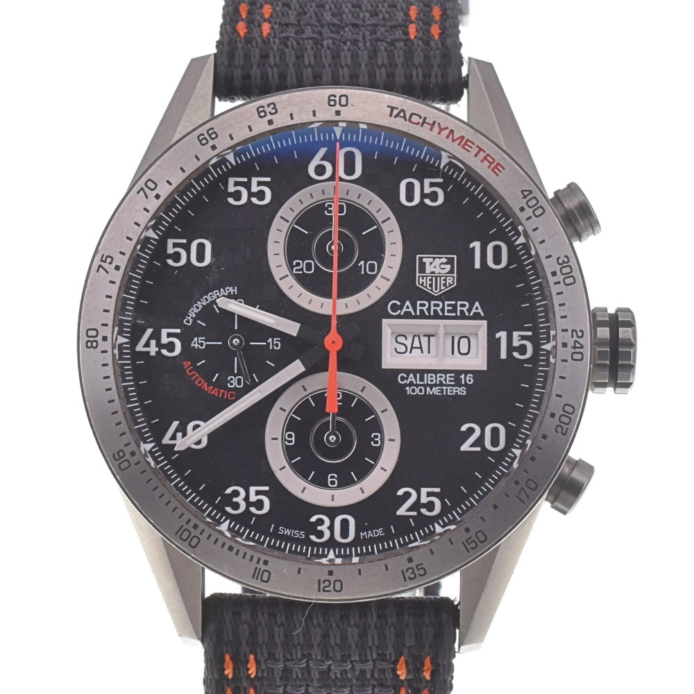 with paper TAG HEUER Carrera tachymeter CV2A80.FC6256 Chronograph day date black Dial Automatic Men's
 Watch D#141718