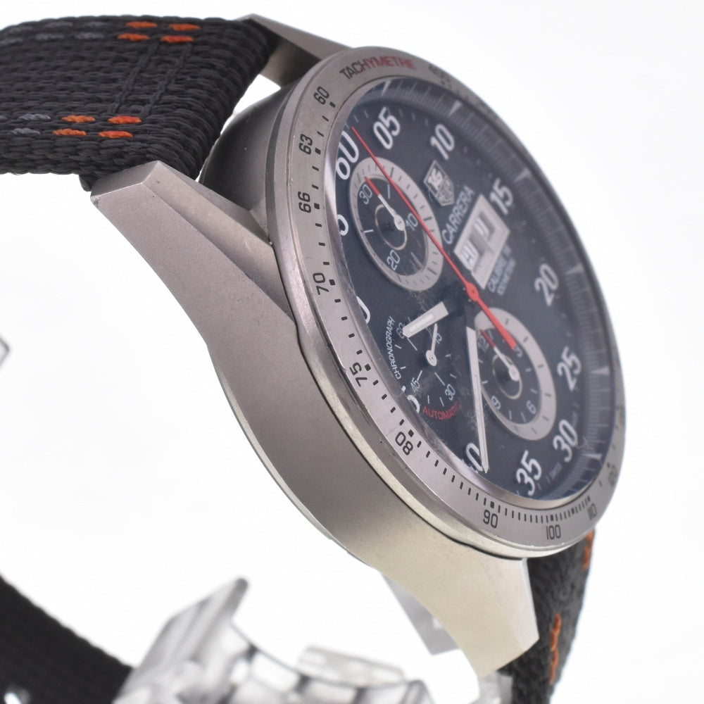 with paper TAG HEUER Carrera tachymeter CV2A80.FC6256 Chronograph day date black Dial Automatic Men's
 Watch D#141718