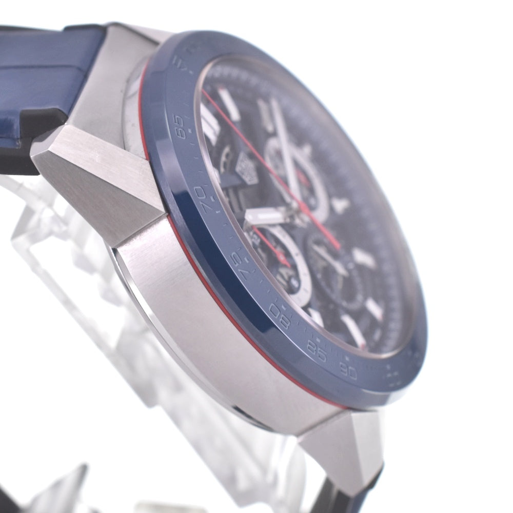 with paper TAG HEUER Carrera Caliber Heuer 02 CBG2A11.FC6460 Chronograph Date Black skeleton Dial Automatic Men's
 Watch R#141729